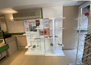 Intérieur de la Boulangerie Pâtisserie Auroy Villatte avant les aménagements de Jade & Lou