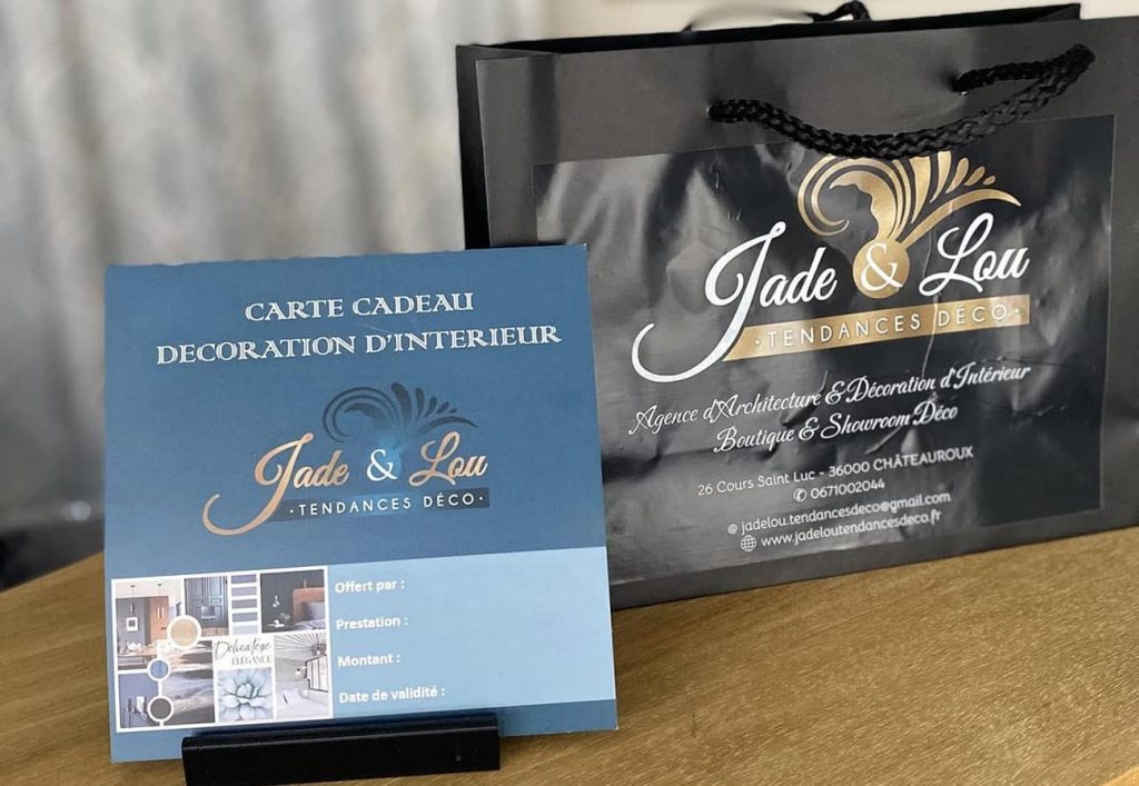 Carte cadeau de Jade & Lou - Décoration d'intérieur