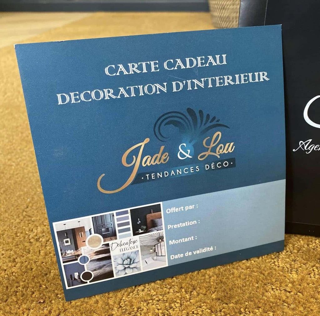 Carte cadeau de Jade & Lou - Décoration d'intérieur