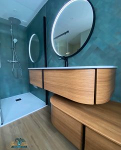 Réalisation d’une salle de Bain par Jade & Lou - Meuble et vasque de salle de bain