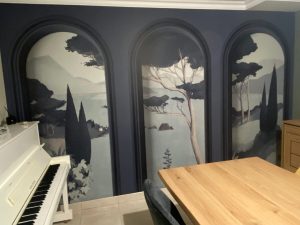 Papier peint pour la décoration du côté salle à manger