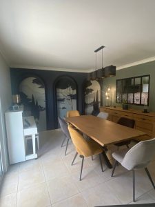 Espace salle à manger réaménagée par Jade & Lou