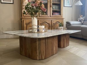 Agencement, aménagement et décoration d’une maison par Jade & Lou - table de basse pour le salon