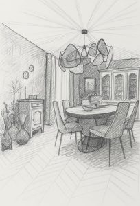 Jade & Lou - Agencement, aménagement et décoration d’une maison - croquis