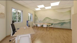 Projet GRTGAZ après l'intervention de Jade et Lou, aménagement des bureaux.