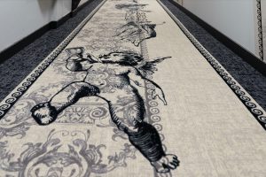 Détails de la moquette de l'Hôtel de la Tremblère